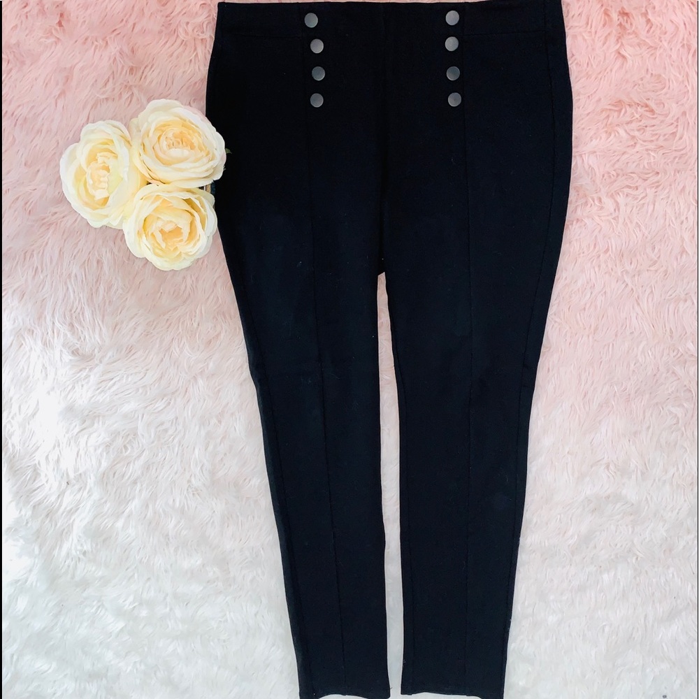 Black pull on pants